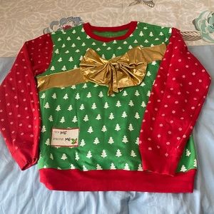 Ugly Christmas sweater awake